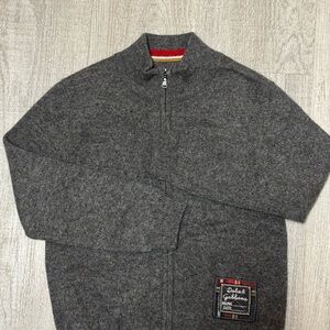 Dolce & Gabbana Kids Gray Cashmere Zip Cardigan Sweater Size 4